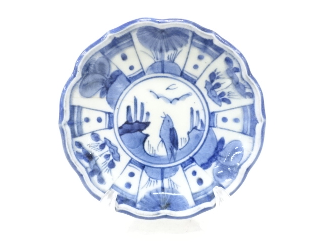  古伊万里　染付　手塩皿　2客